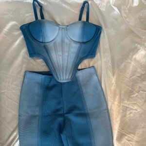 Blue ombré 2 piece set